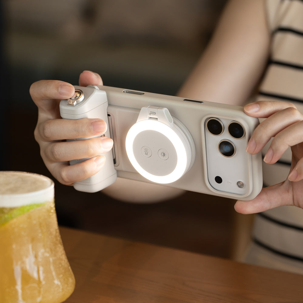PGYTECH MagCam 2 Phone Grip | MagSafe Vlogging Handle & Wireless