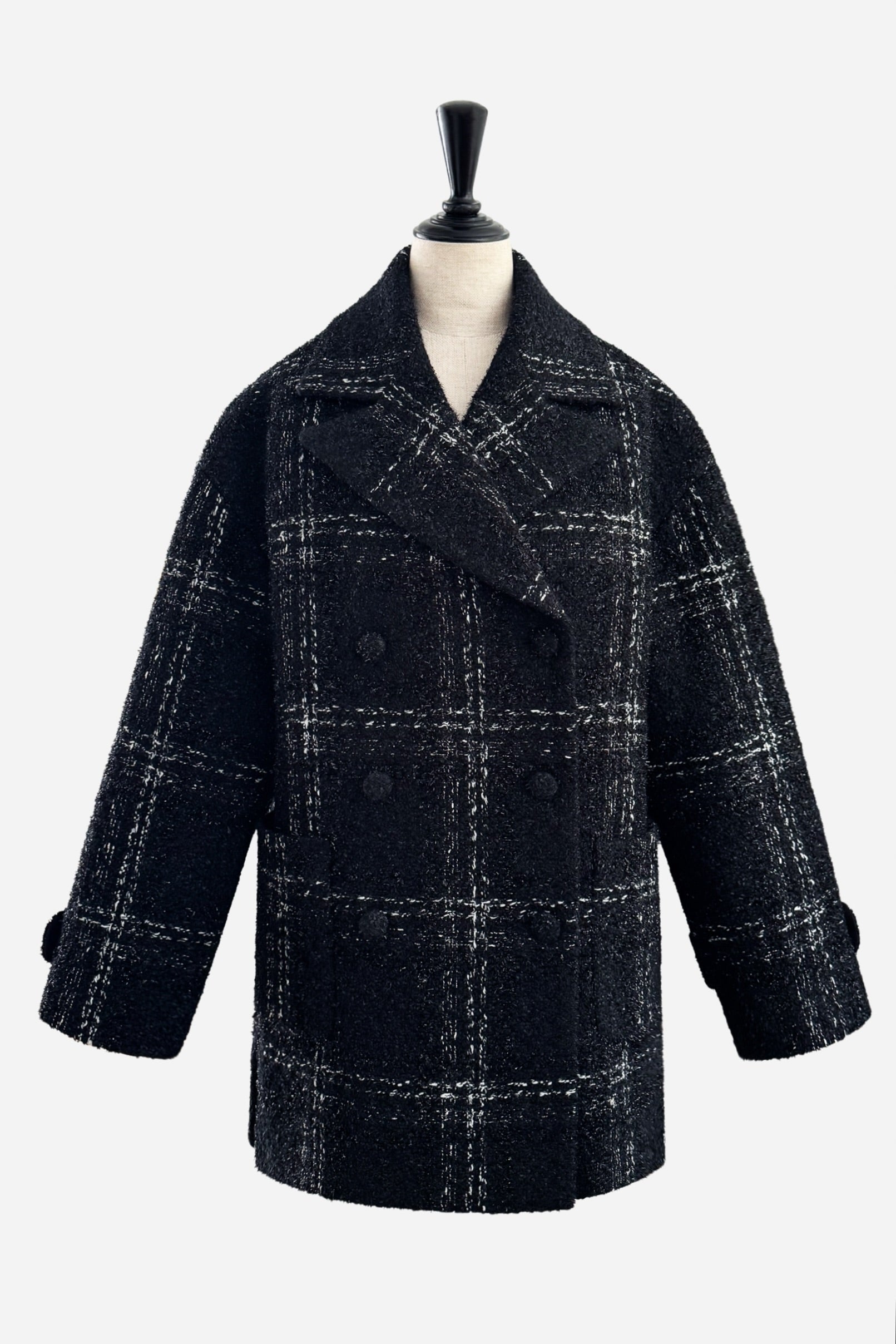 MONO boxy double coat – shéller / シェリエ