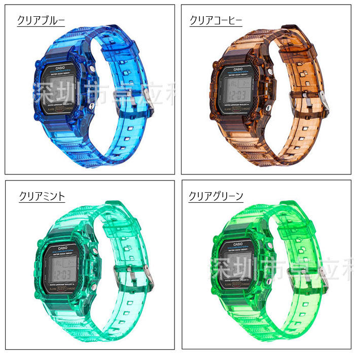 楽天市場】G-SHOCK 専用 バンド 高級TPU樹脂 透明 頑丈 カシオ バンド