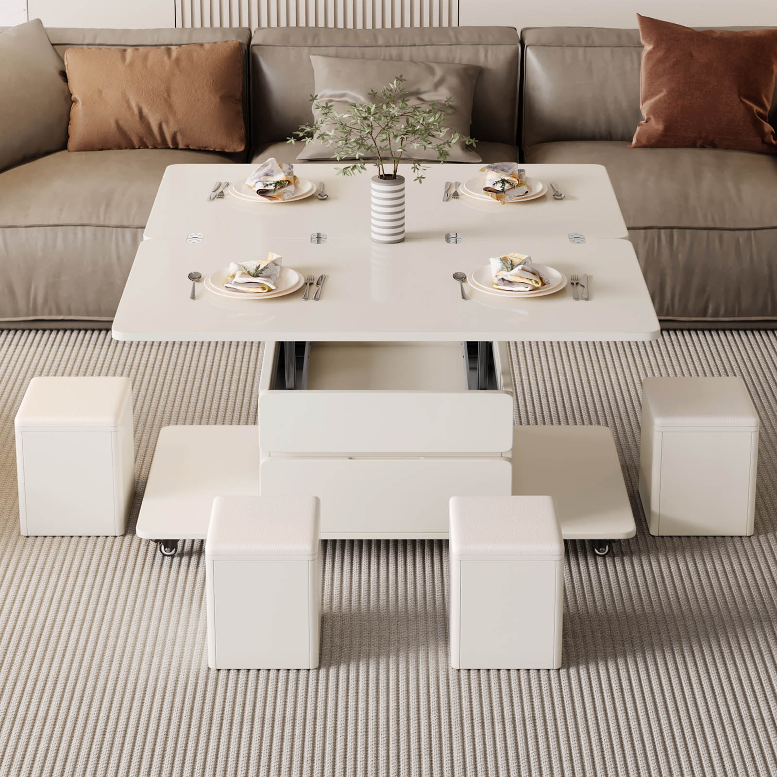 楽天市場】リフトアップテーブル 昇降式テーブル ローテーブル