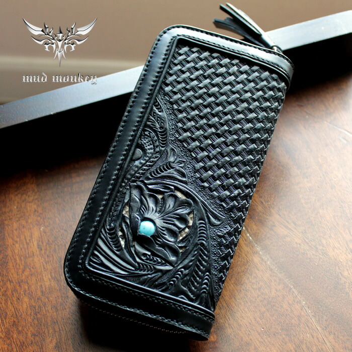 楽天市場】【メーカー保証】 バイカーズウォレット 長財布 カービング