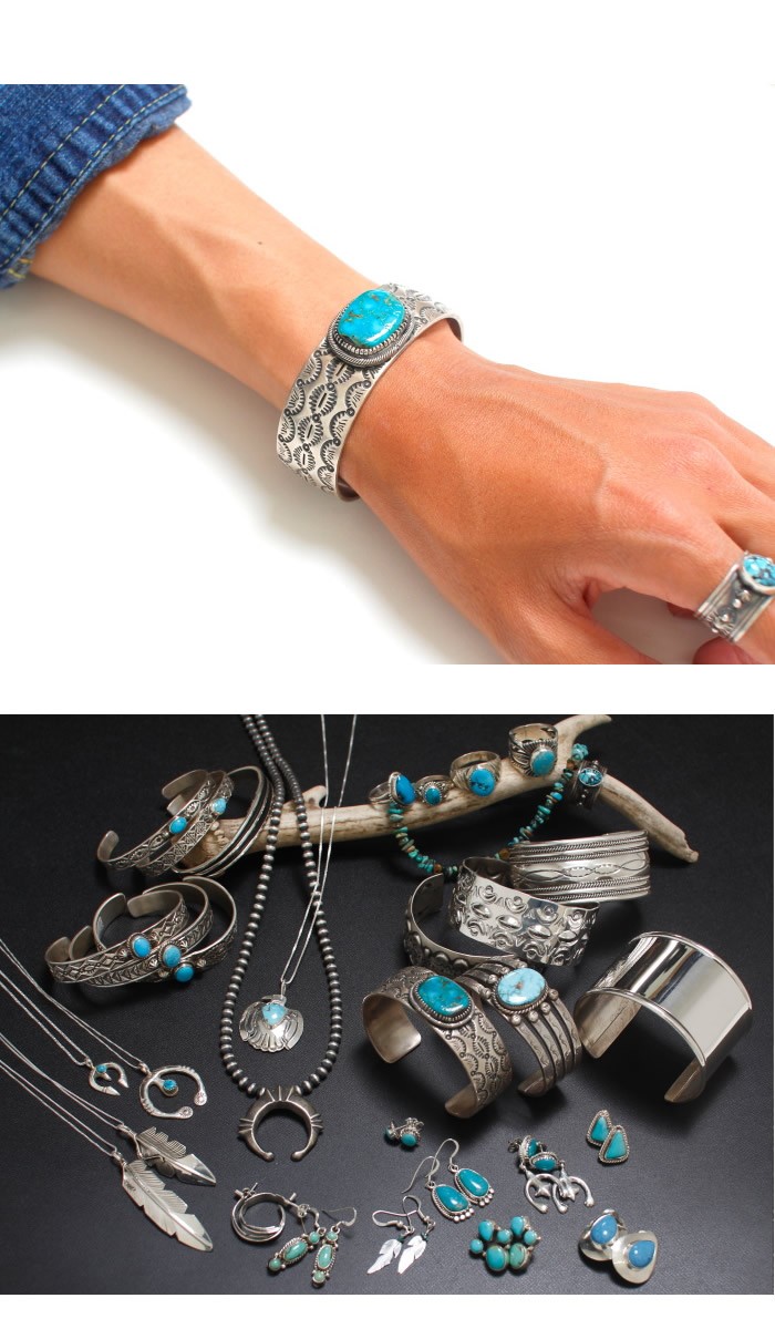 楽天市場】インディアンジュエリー ブルー ジェム ターコイズ Blue Gem