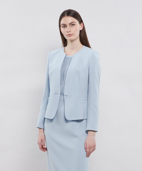 EPOCA（エポカ） ジャケット ノーカラージャケット コンパクトダブル