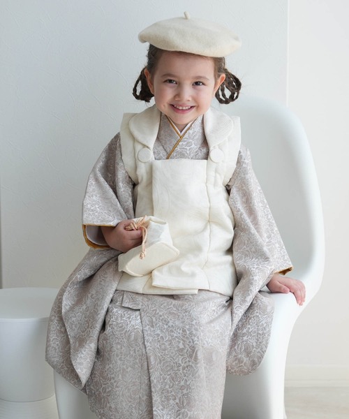 utatane 着物 七五三3歳用被布コートセット 女の子 ひよこ商店