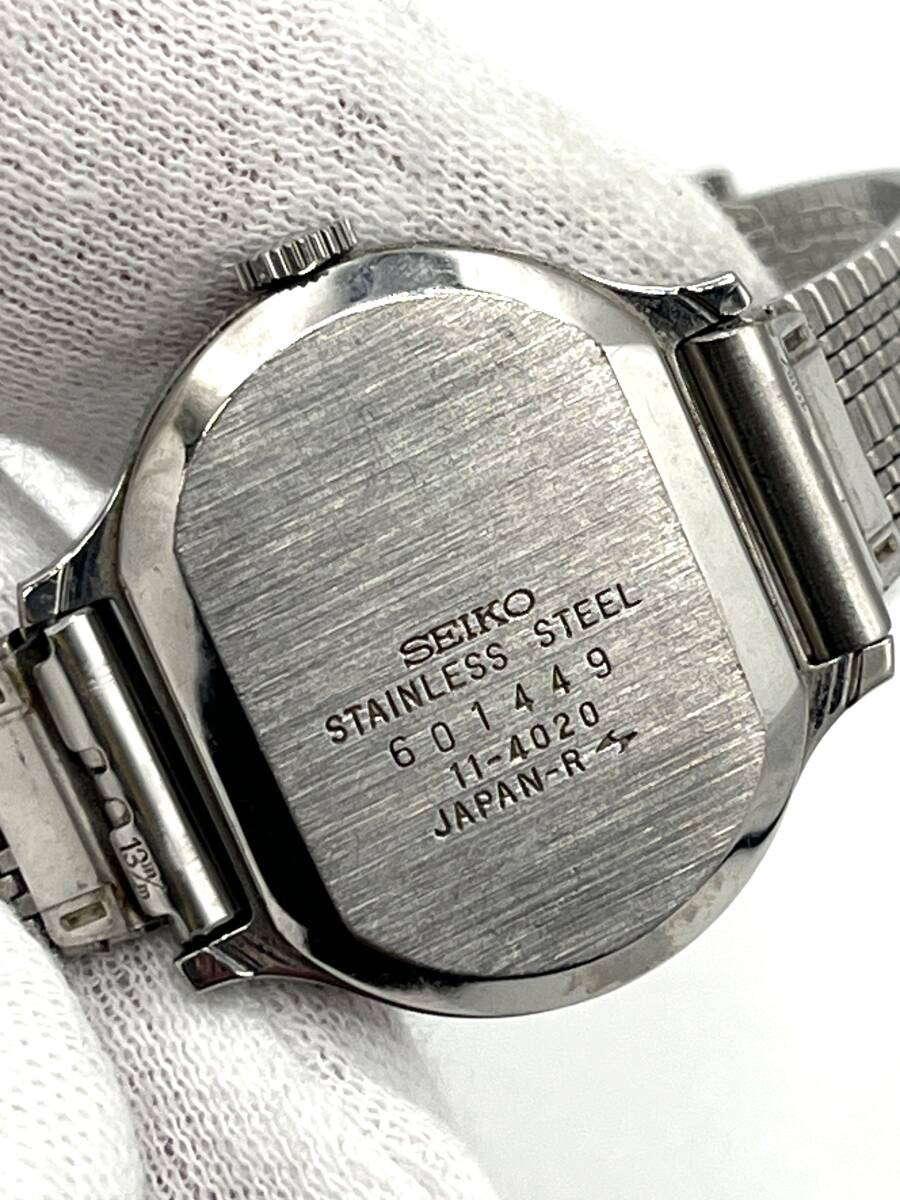 稼働◯】SEIKO セイコー Socie ソシエ 手巻き 腕時計 シルバー文字盤