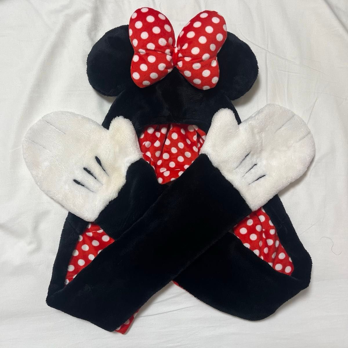 12時間以内発送】ディズニー ミニー マフラーキャップ ファンキャップ