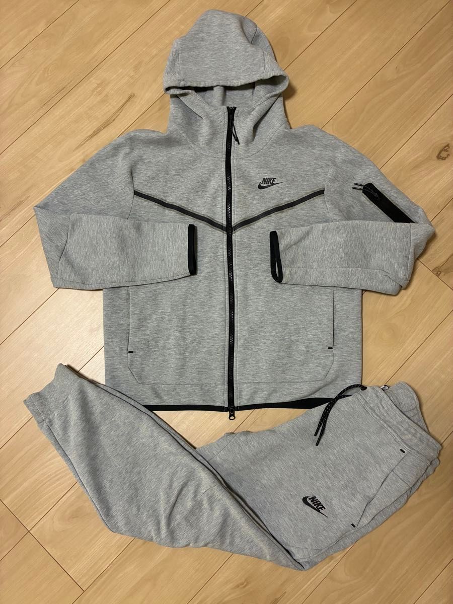 ナイキテックフリース セットアップ 上下セット Mサイズ グレー 廃盤品