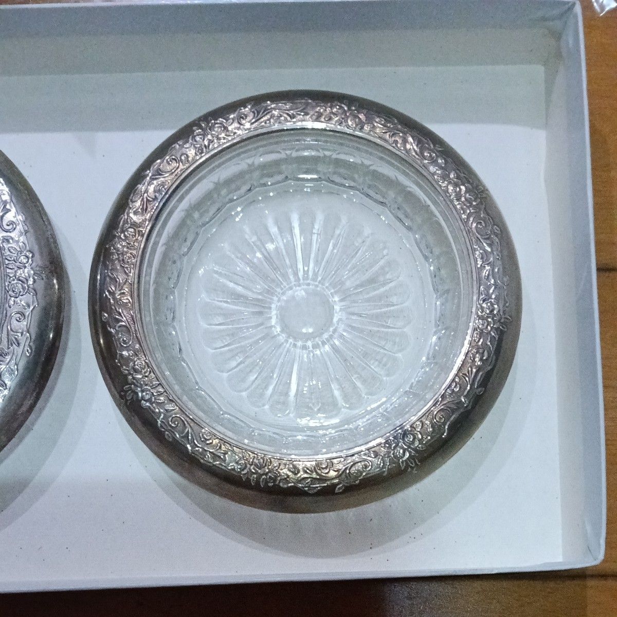 新品】純銀製♦️銀細工 純銀コースター SILVER 4個セット 2026年最新