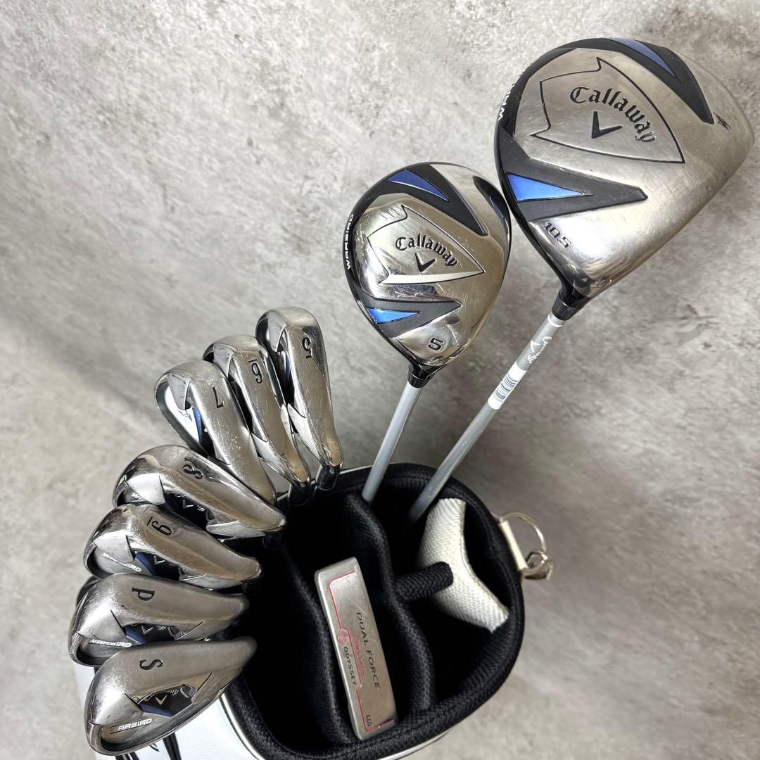 Callaway WARBIRD フレックスS 10本 クラブセット 青 キャロウェイ