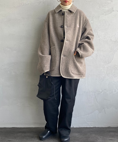 DANTON/ダントン] ウールライトパイル カバーオールジャケット