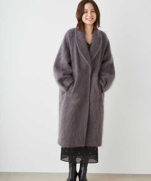 SNIDEL（スナイデル）の「シャギーロングコート（その他アウター