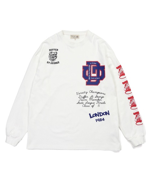 DUFFER ARCHIVE LOGO L/SL TEE：ダファー アーカイブ ロゴ ロング