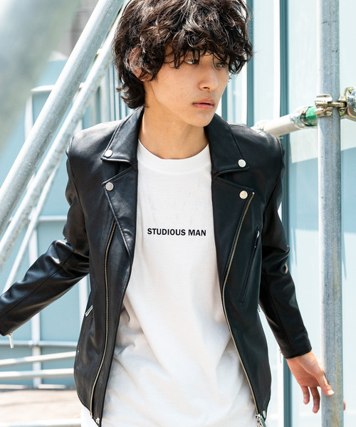 STUDIOUS（ステュディオス）の「【STUDIOUS】ラムレザーダブル