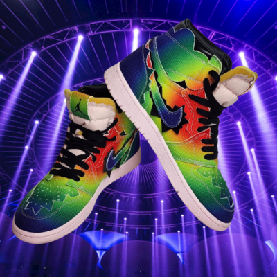 Size 9 - Jordan 1 Retro OG High x J Balvin Tie Dye **Excellent