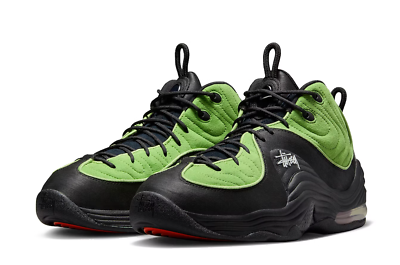 Brand New NIKE Air penny 2 X STUSSY vivid green men's SIZE - US 12