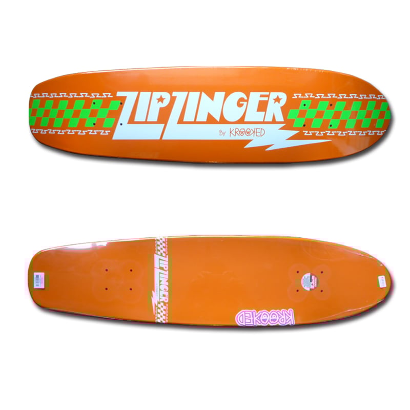 KROOKED ZIP ZINGER DECK ORANGE (7.75 x 30inch)