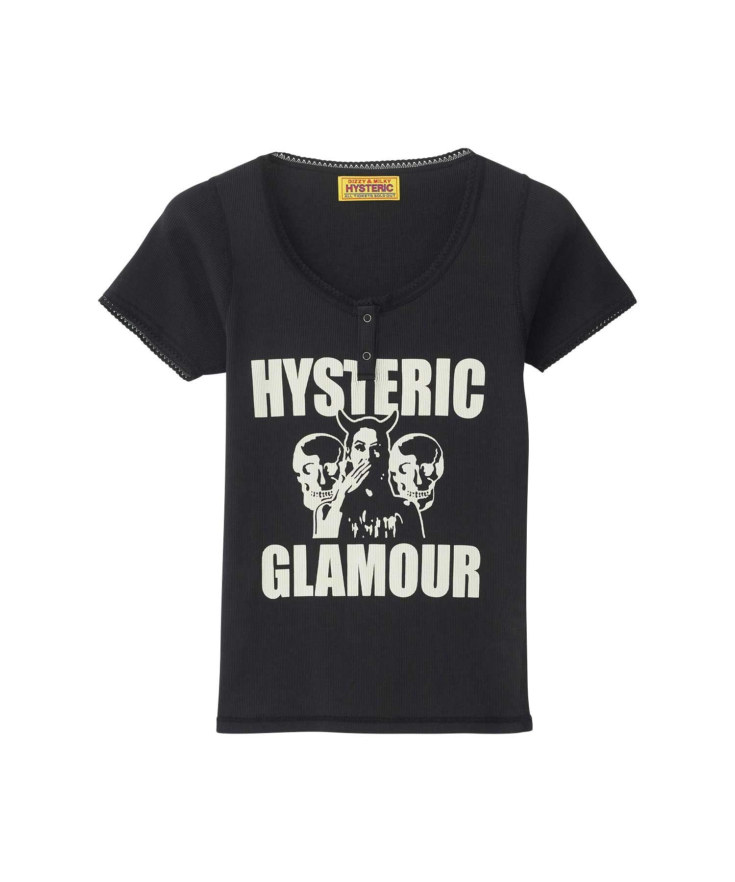 EVIL SKULL チビTシャツ|HYSTERIC GLAMOUR WOMEN | HYSTERIC GLAMOUR