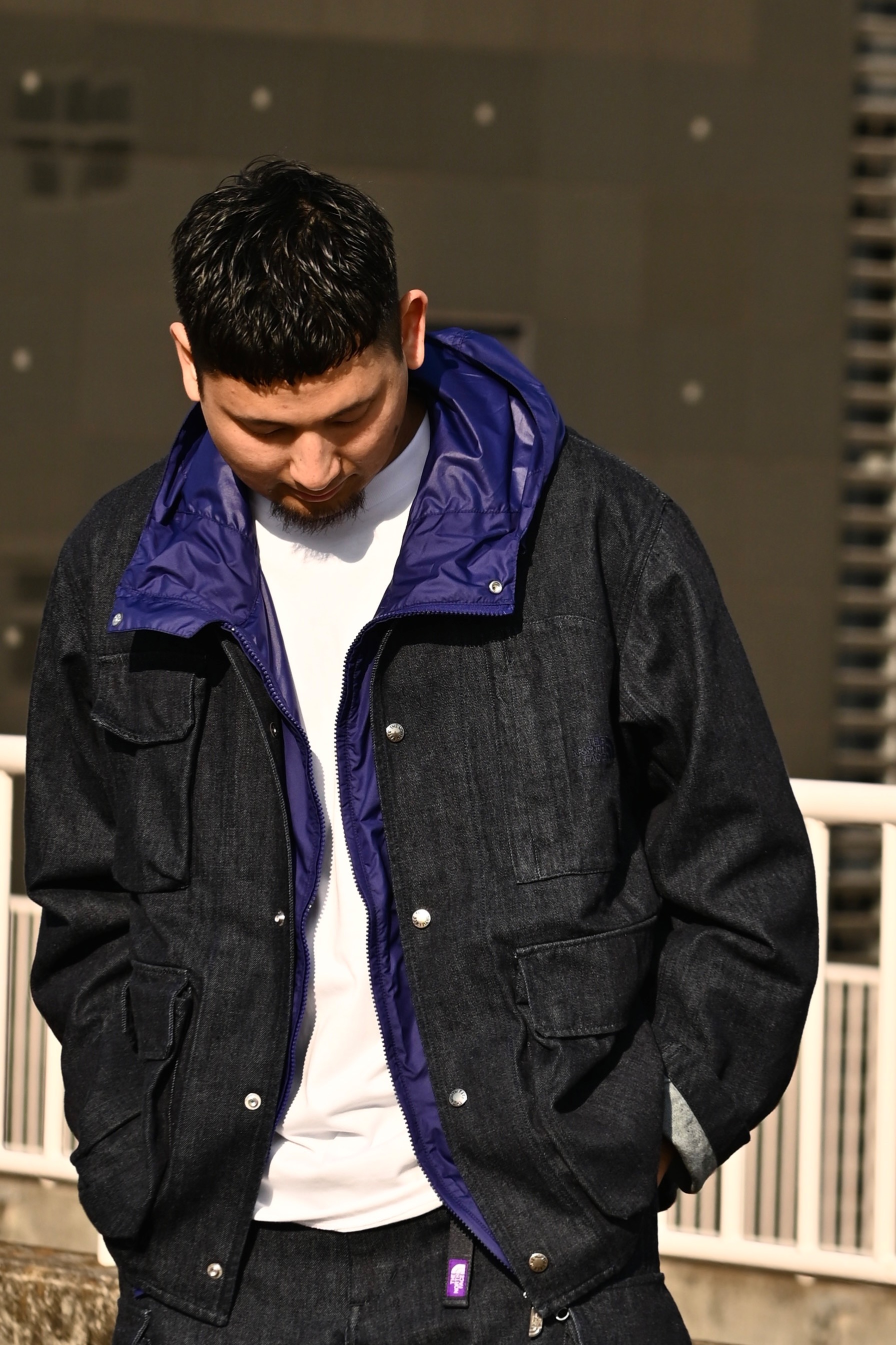 パープルレーベルのデニムコーデ♪// │ザ・ノース・フェイス