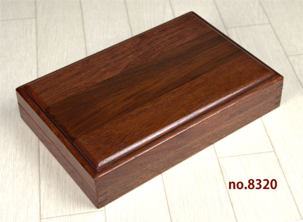 ギャラリー小物:花梨 文箱 若畑作 巾25.8cm 大阪唐木指物 no.8320