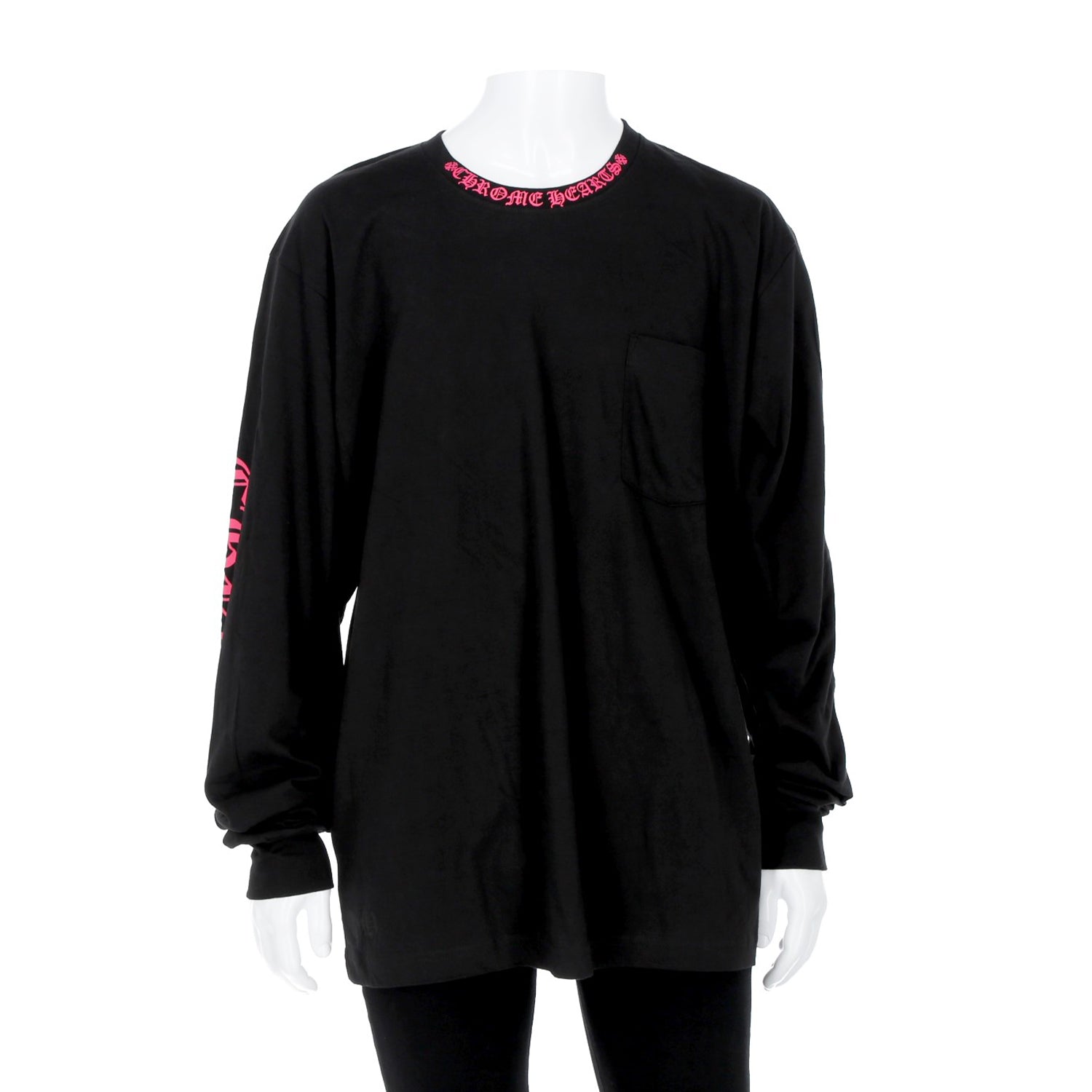 CHROME HEARTS / クロムハーツ ネック ロゴ ロング スリーブ Tシャツ