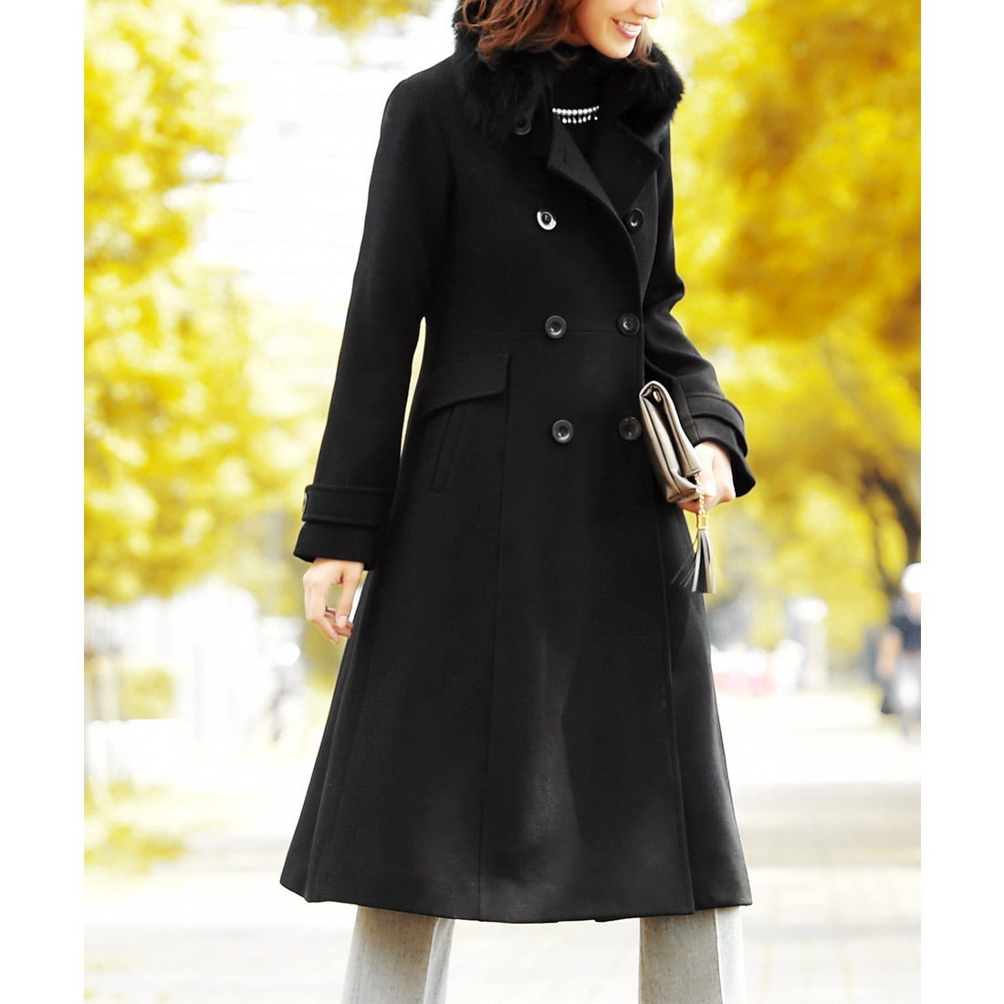 ルイルエブティック RUIRUE BOUTIQUE フォックスファーWブレストロング