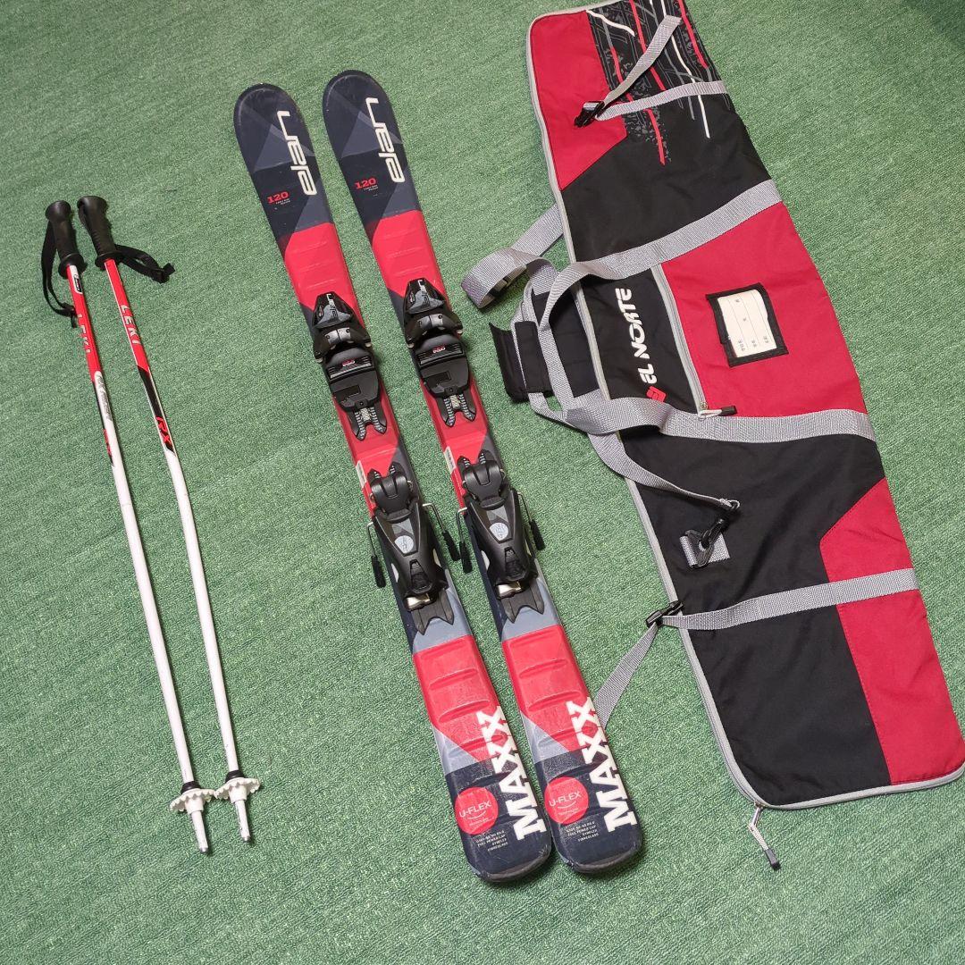 Elan MAXX スキー 120cm バインディング付きセット afdldx24.jpg