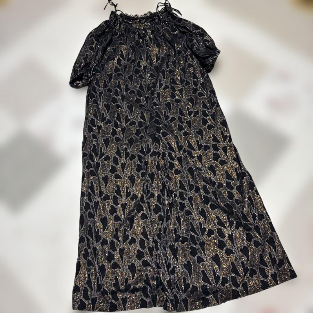 ROSBUD マグバイシー　ラメジャガード　オールインワン　ハート柄 ROSBUD マグバイシー ラメジャガード オールインワン ハート - メルカリ