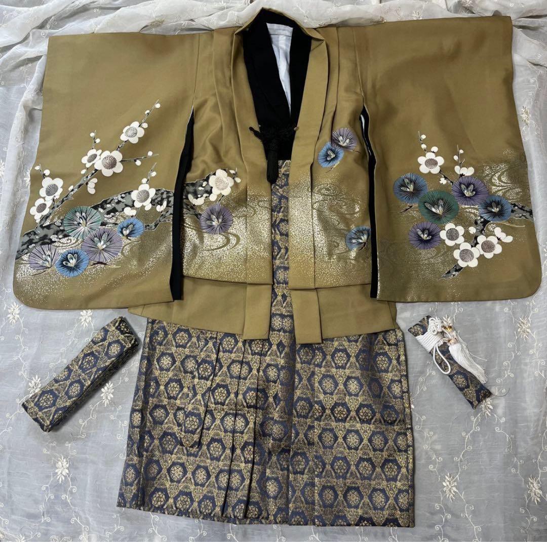 七五三　男の子　セット 七五三 男の子 着物 フルセット 3歳 5歳 数5歳 満5歳 7歳 羽織 袴 14点