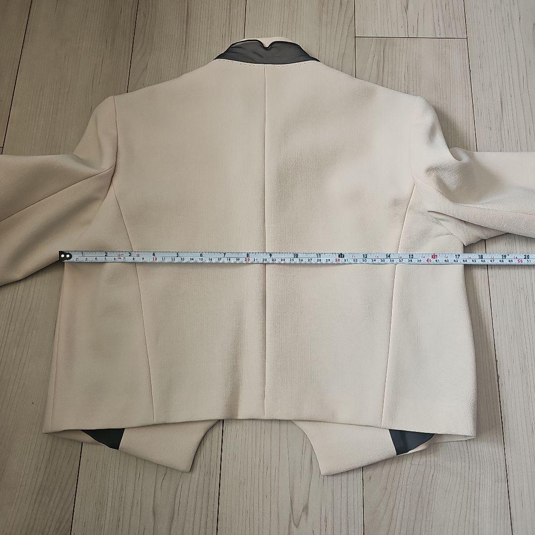 MaxMara スタンドカラー七分袖ジャケット クリーム 36 - メルカリ