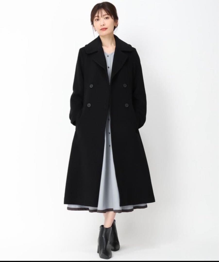 新品　ダブルボタンコート ロングコート　MISCH MASCH ミッシュマッシュ ミッシュマッシュ MISCH MASCH □2024秋冬新作□パールボタン